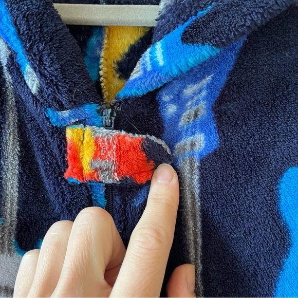 Mountain Ridge Men’s Medium Guitar Fleece Hooded Onesie Pajamas Unisex Cozy - Picture 10 of 14